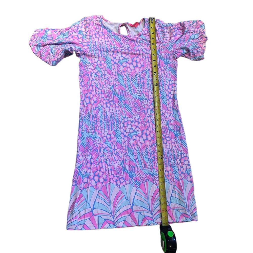 Lilly Pulitzer Small Britton Puff Sleeve Dress in Pink Sorbet - Picture 13 of 14